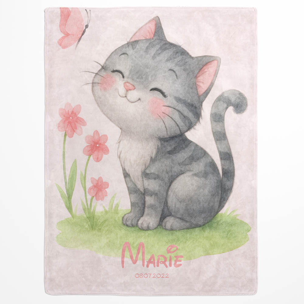 Plaid chat fille