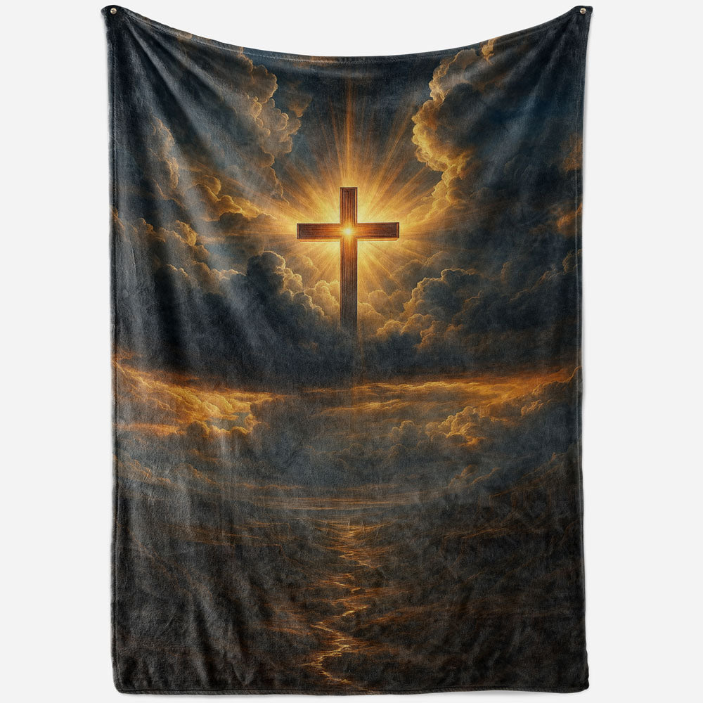 Plaid croix céleste nuage