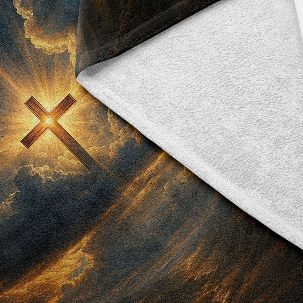 Plaid croix céleste nuage