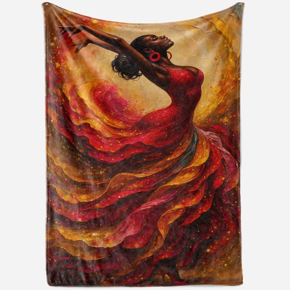 Plaid danseuse africaine