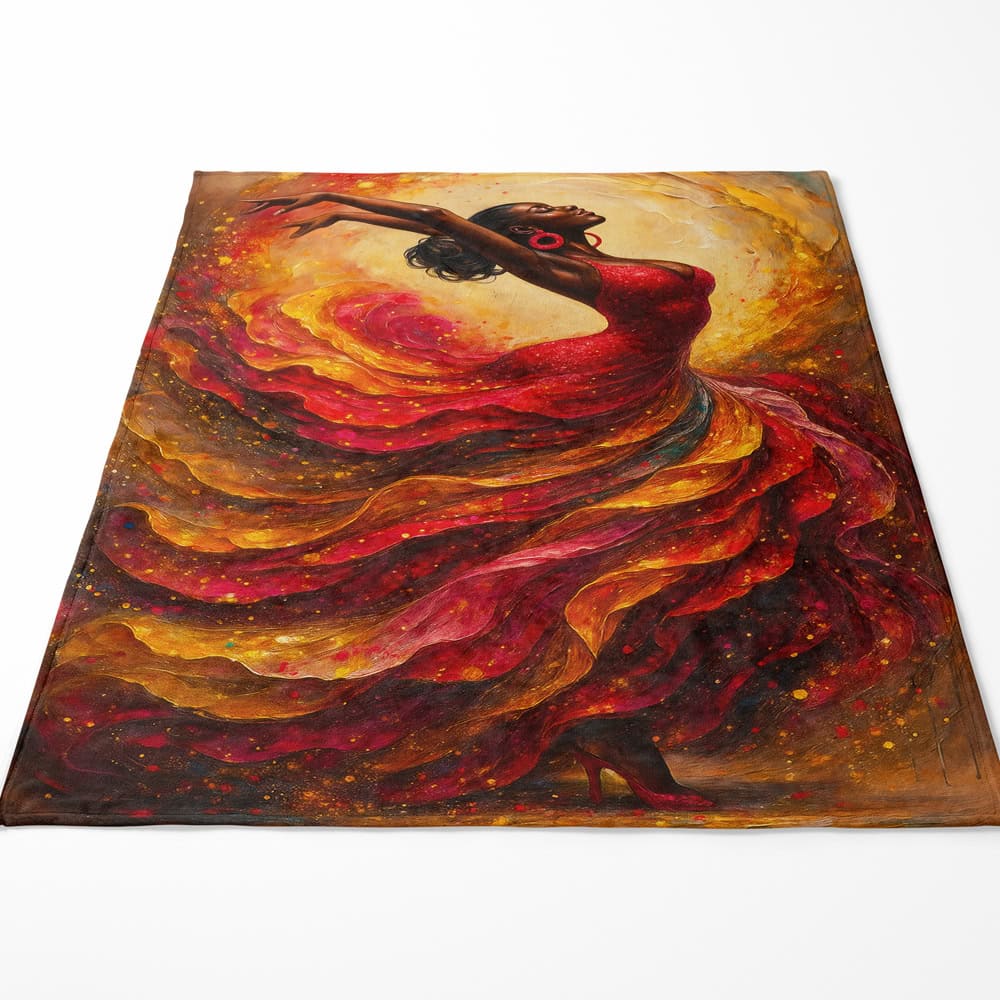 Plaid danseuse africaine