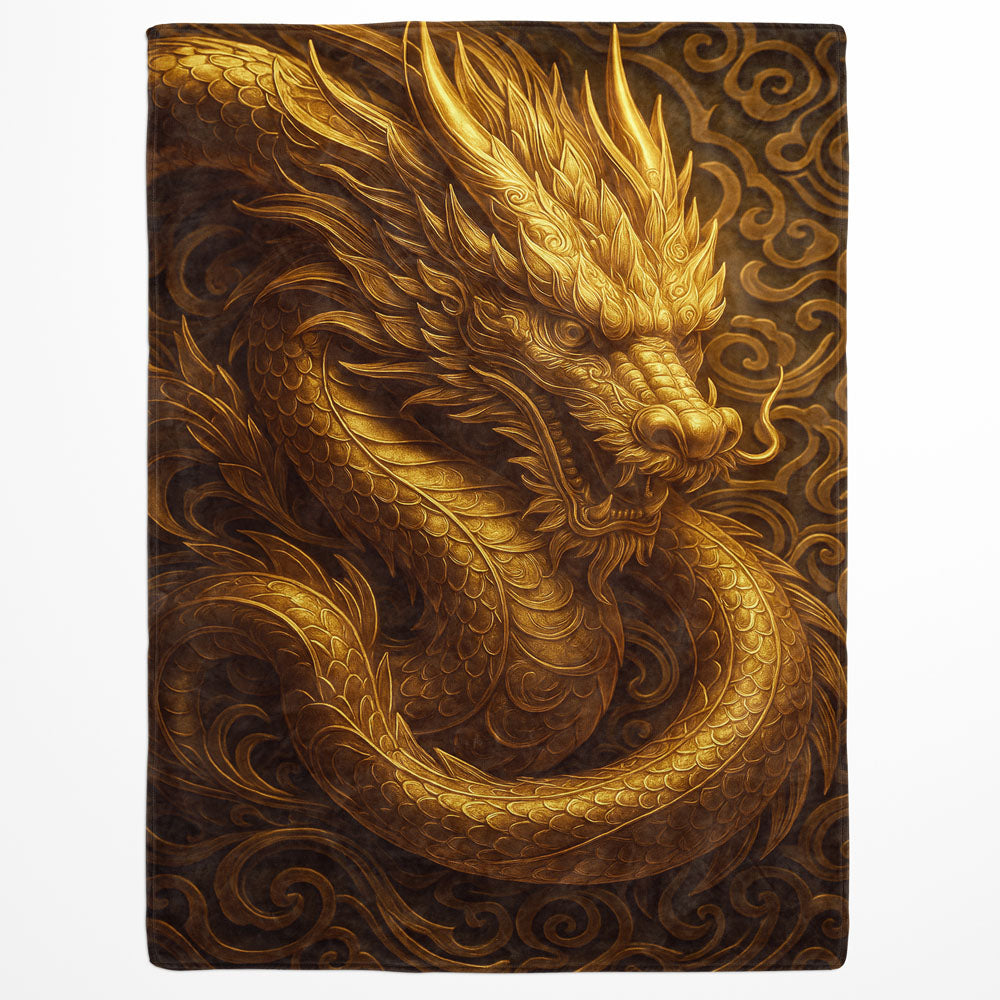 Plaid dragon doré
