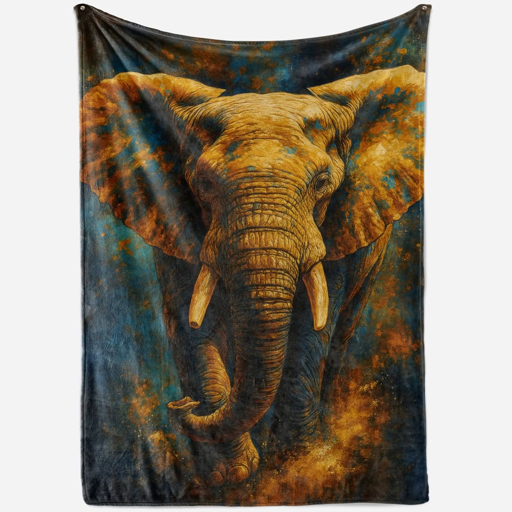 Plaid éléphant sauvage coloré
