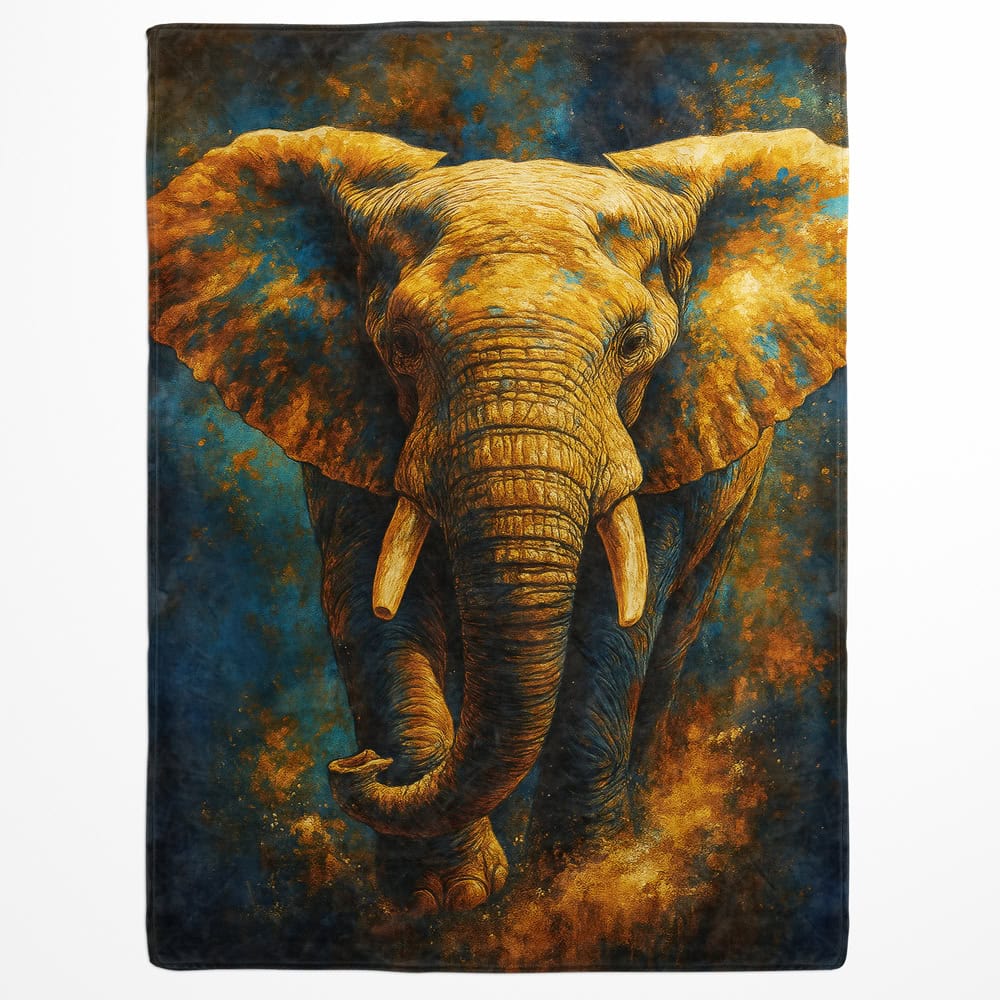 Plaid éléphant sauvage coloré