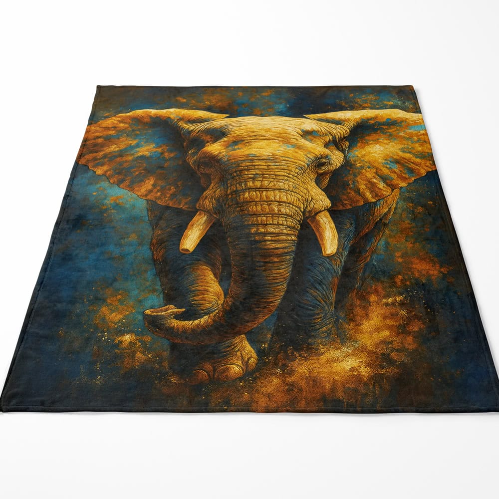 Plaid éléphant sauvage coloré