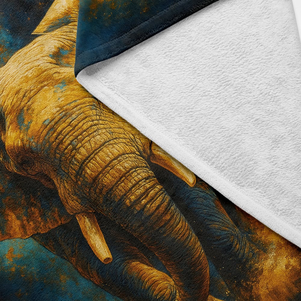 Plaid éléphant sauvage coloré