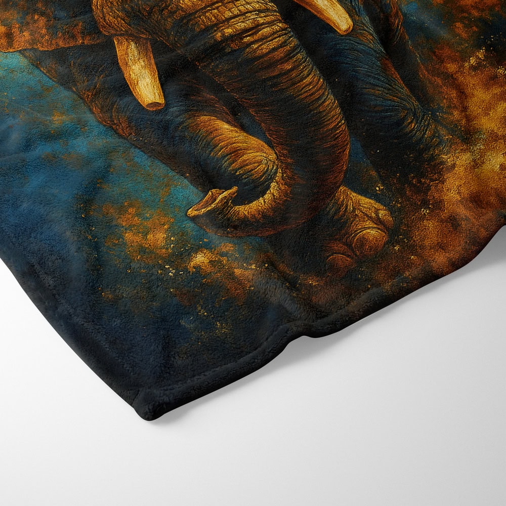 Plaid éléphant sauvage coloré