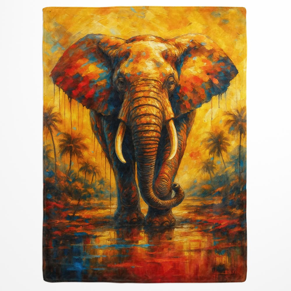 Plaid éléphant coloré