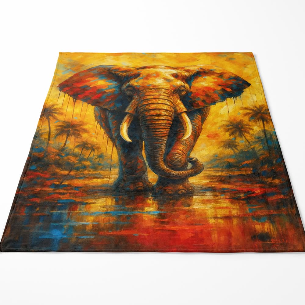 Plaid éléphant coloré