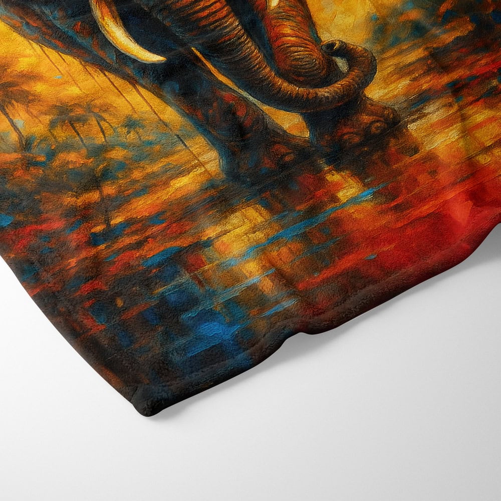 Plaid éléphant coloré