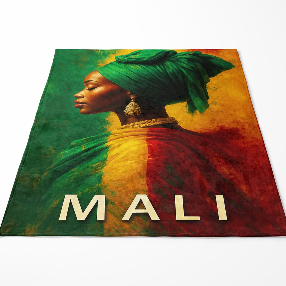 Plaid drapeau Mali femme
