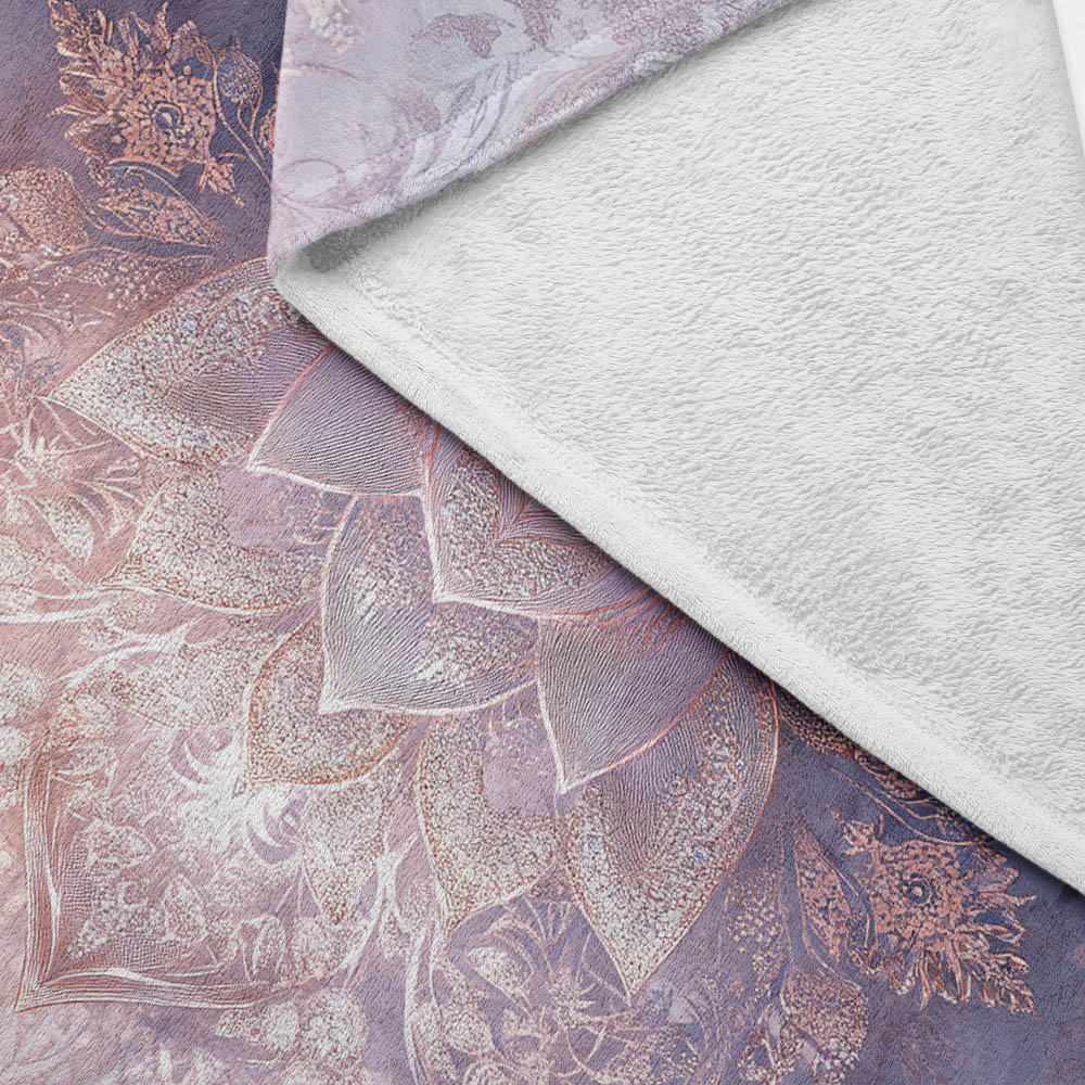 Plaid fleur de lotus zen