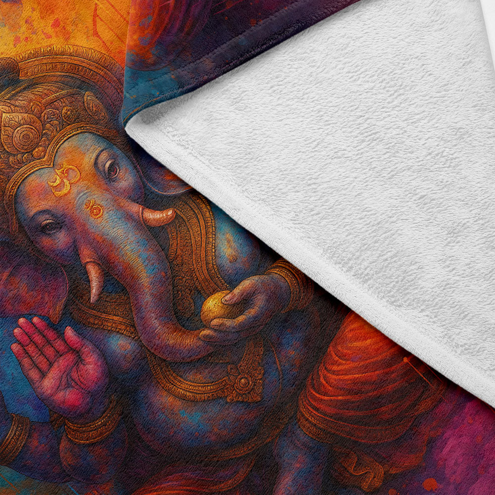 Plaid Ganesh divinité colorée