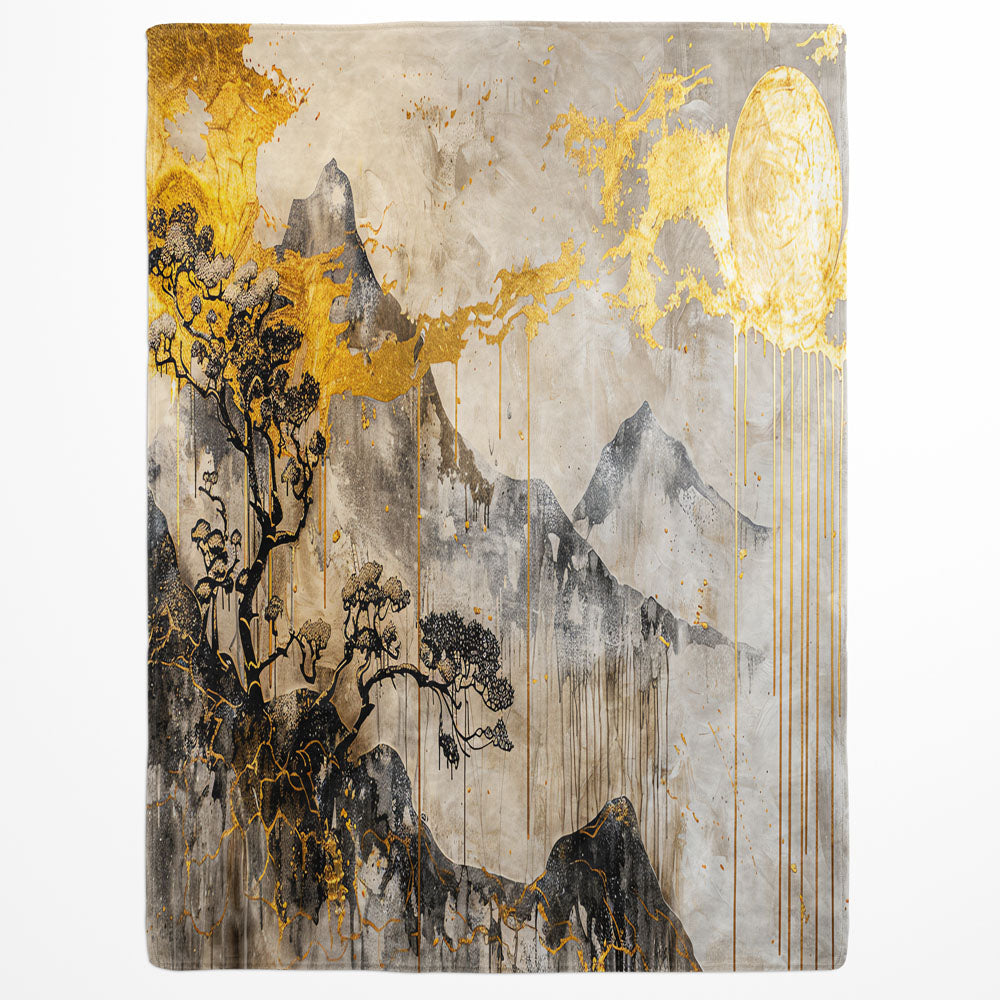 Plaid zen montagne japonaise