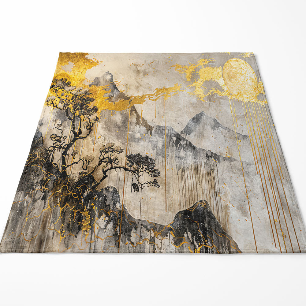 Plaid zen montagne japonaise