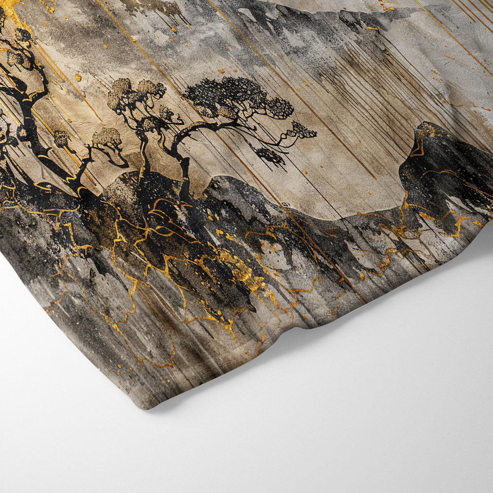 Plaid zen montagne japonaise