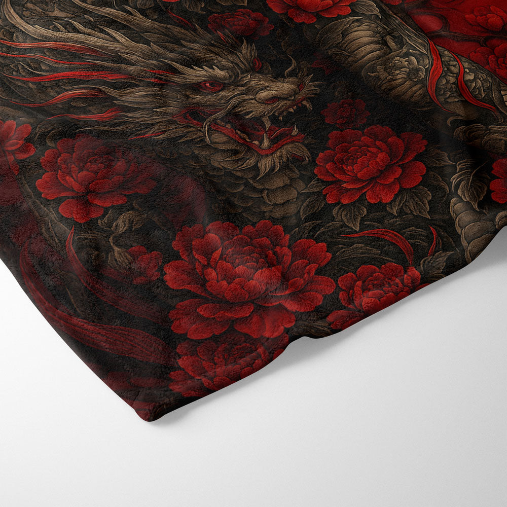 Plaid femme japonaise tatouage dragon