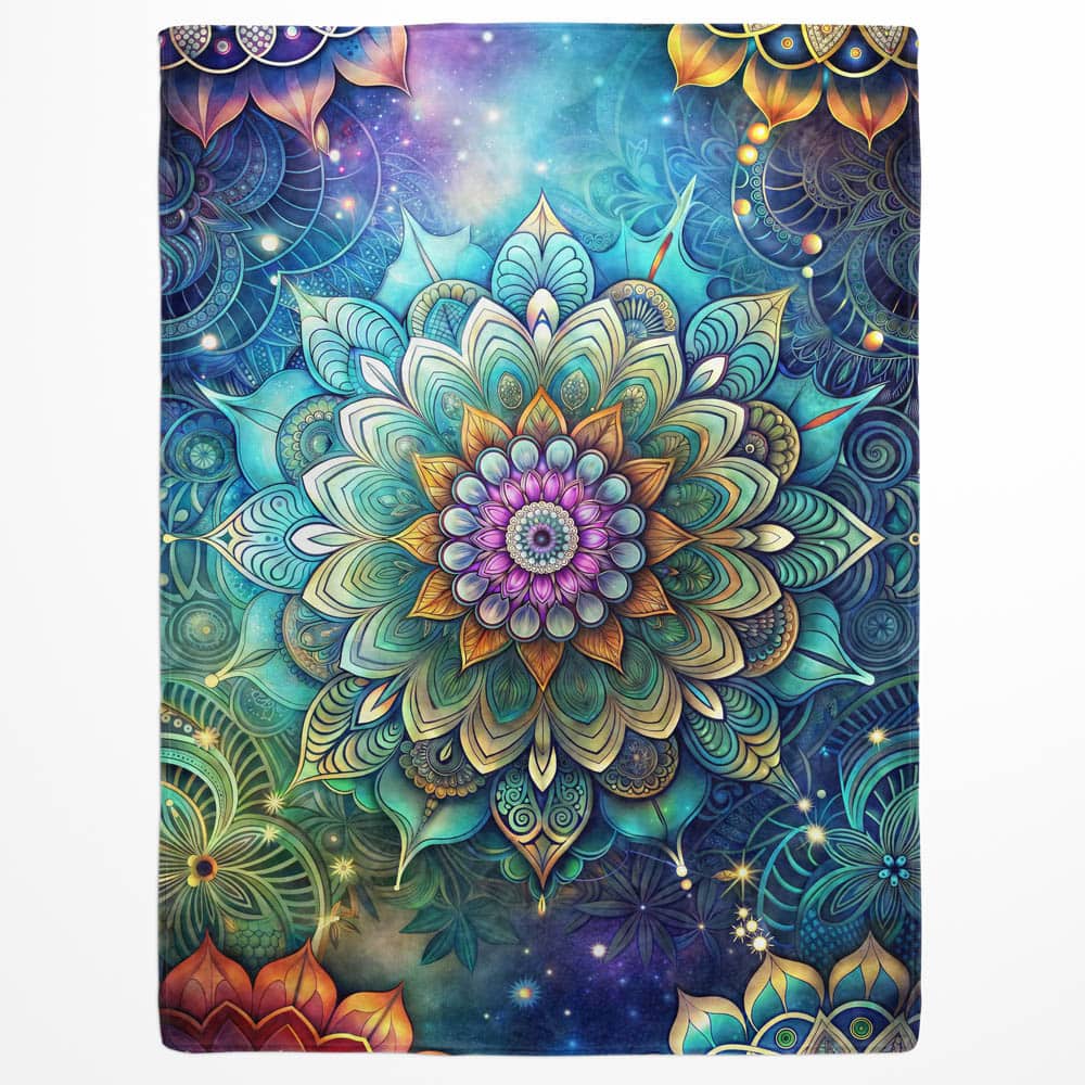 Plaid mandala coloré zen