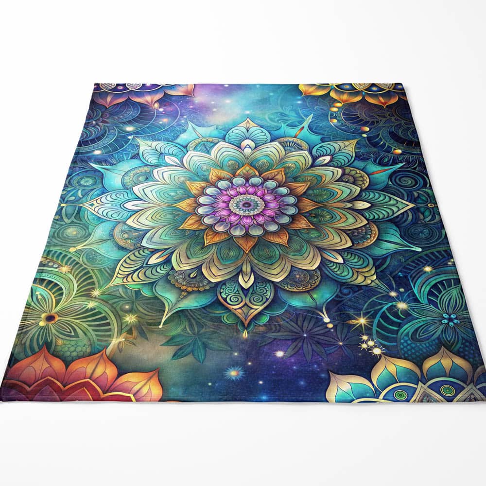 Plaid mandala coloré zen