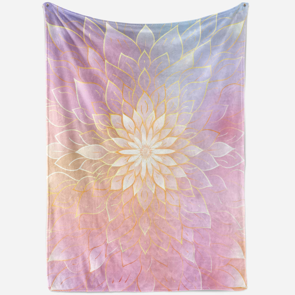 Plaid mandala relaxation pastel