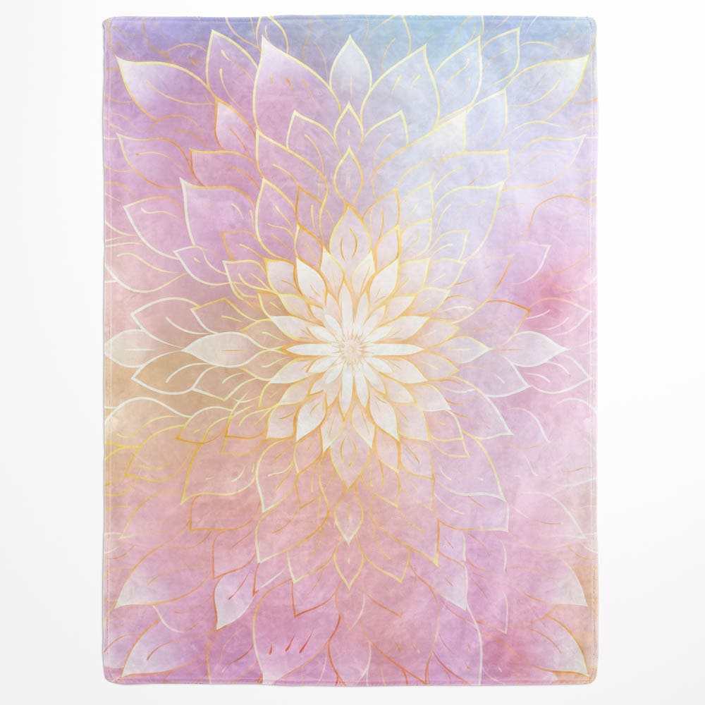 Plaid mandala relaxation pastel