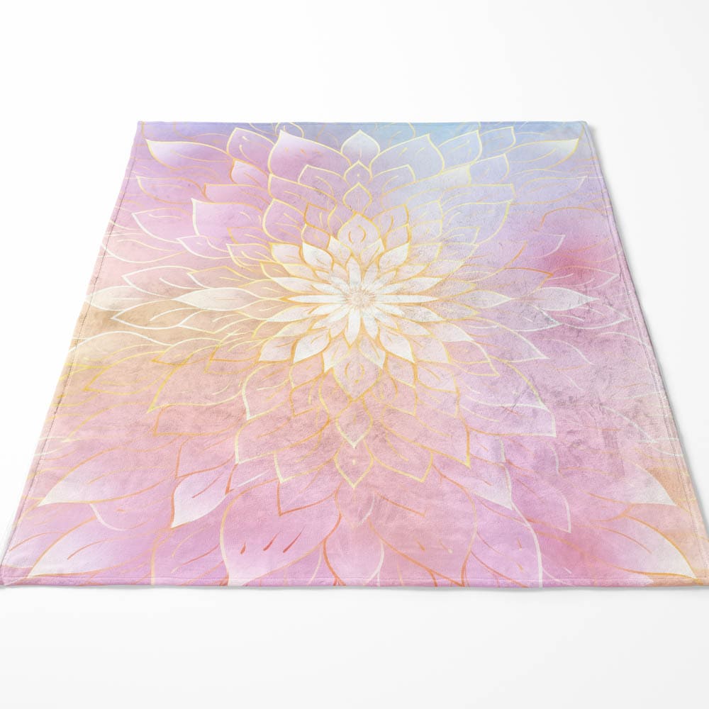Plaid mandala relaxation pastel