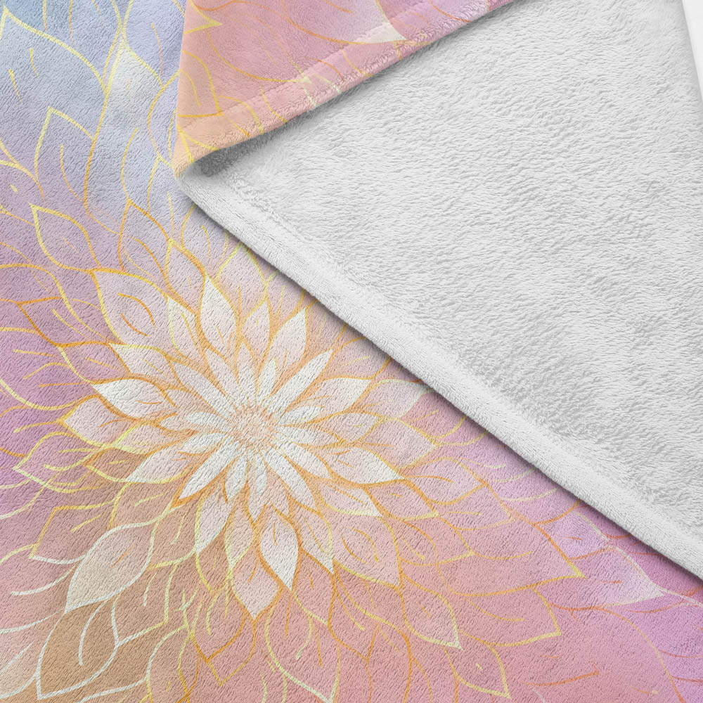Plaid mandala relaxation pastel