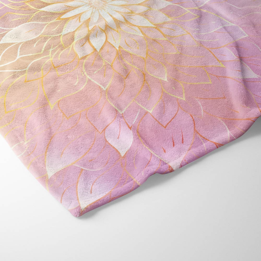 Plaid mandala relaxation pastel