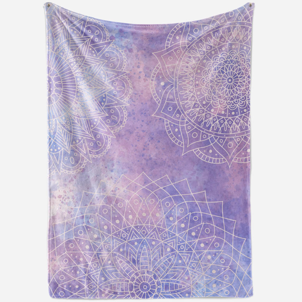 Plaid mandala zen violet