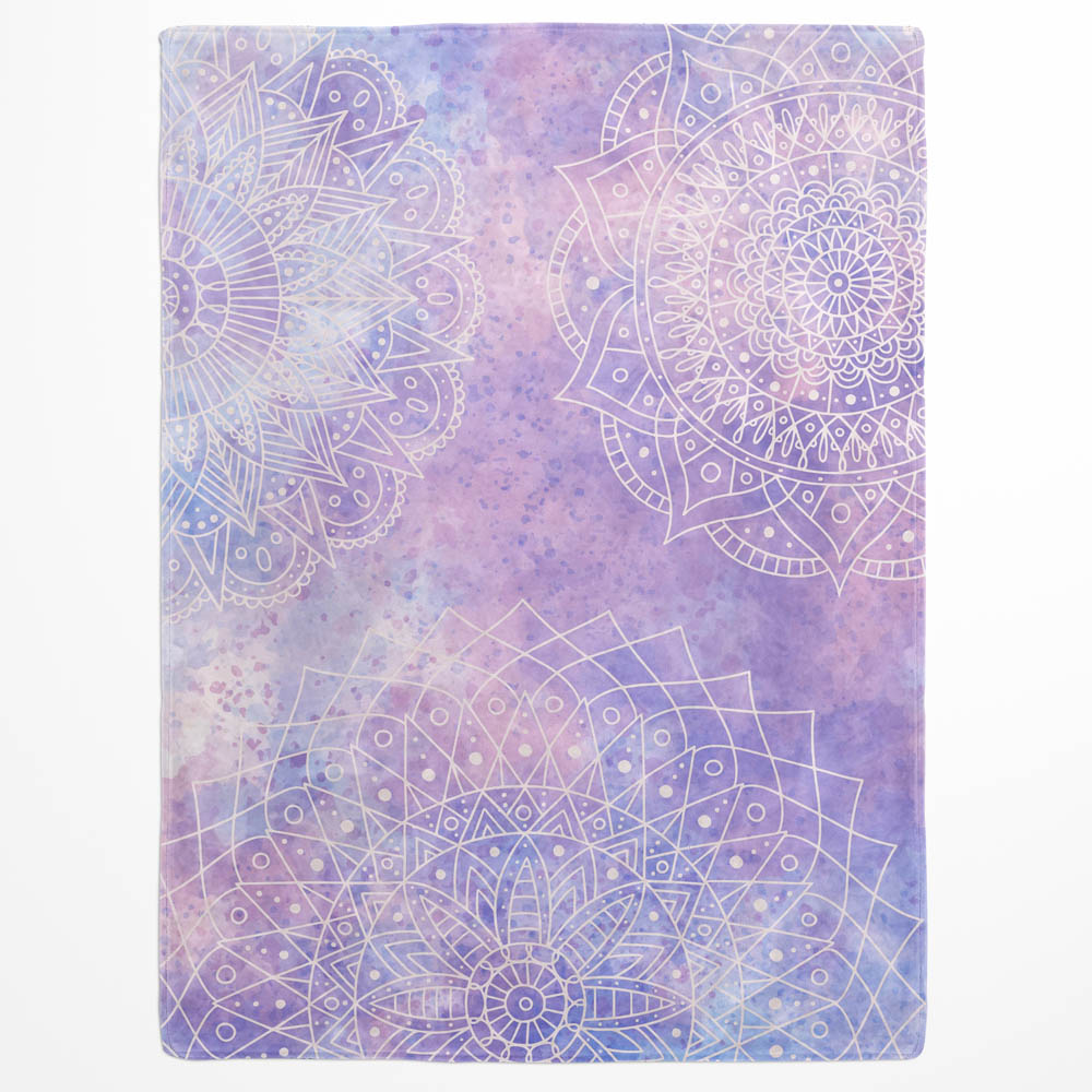 Plaid mandala zen violet