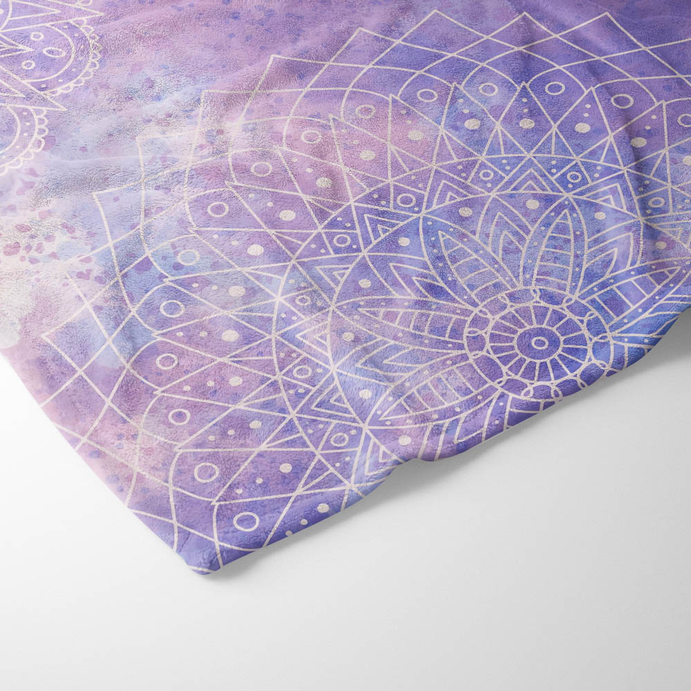 Plaid mandala zen violet