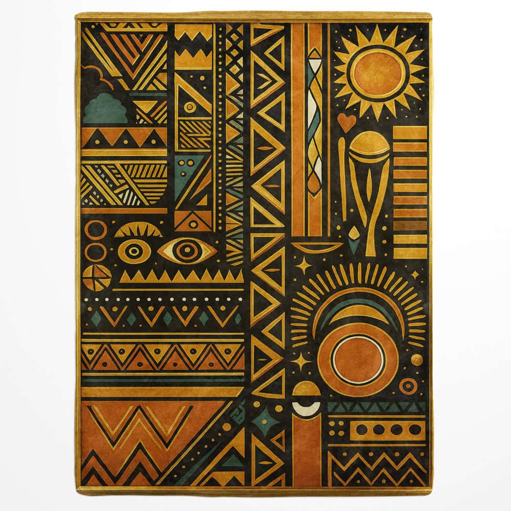 Plaid symboles africains