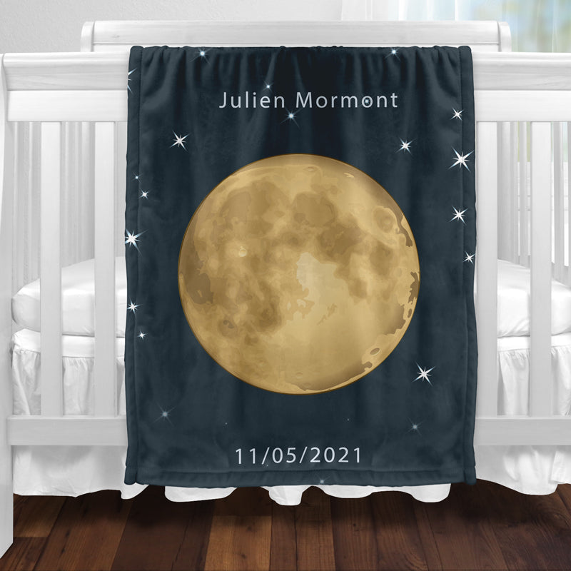 Plaid lune personnalisé