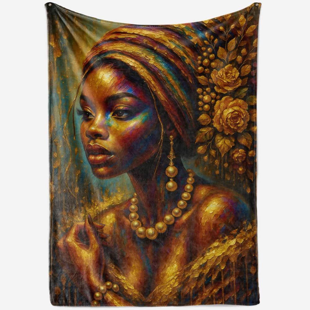 Plaid portait femme africaine