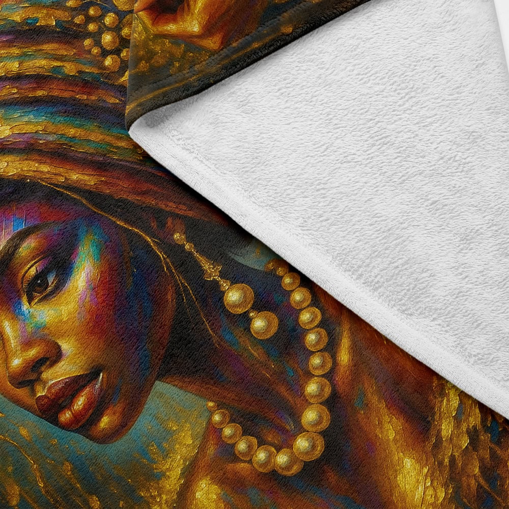 Plaid portait femme africaine