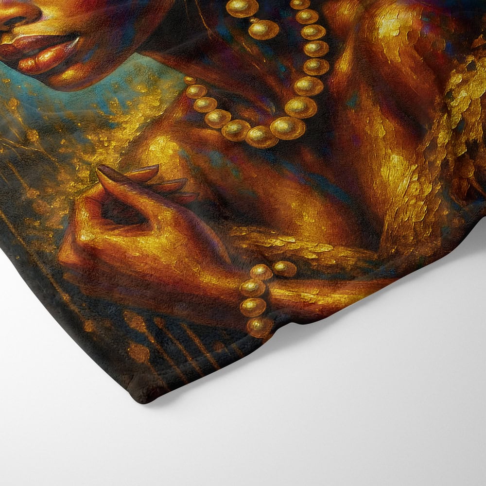 Plaid portait femme africaine