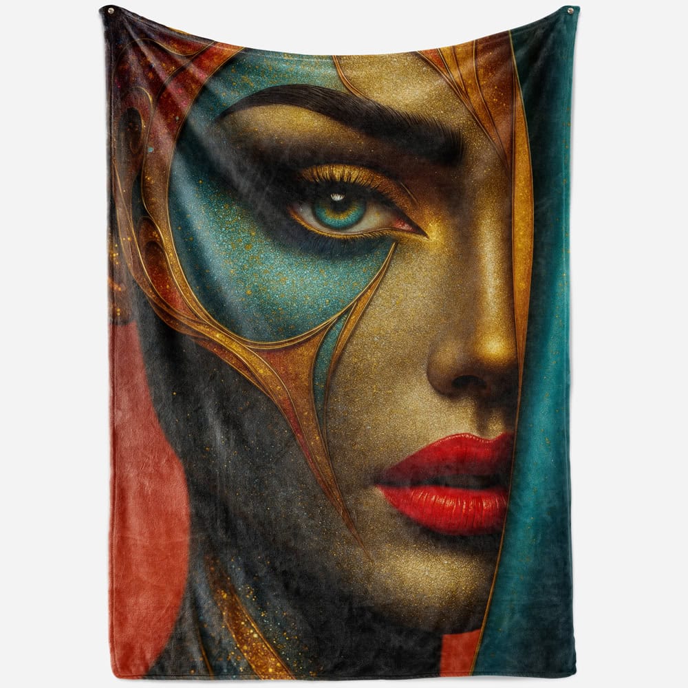 Plaid portrait femme