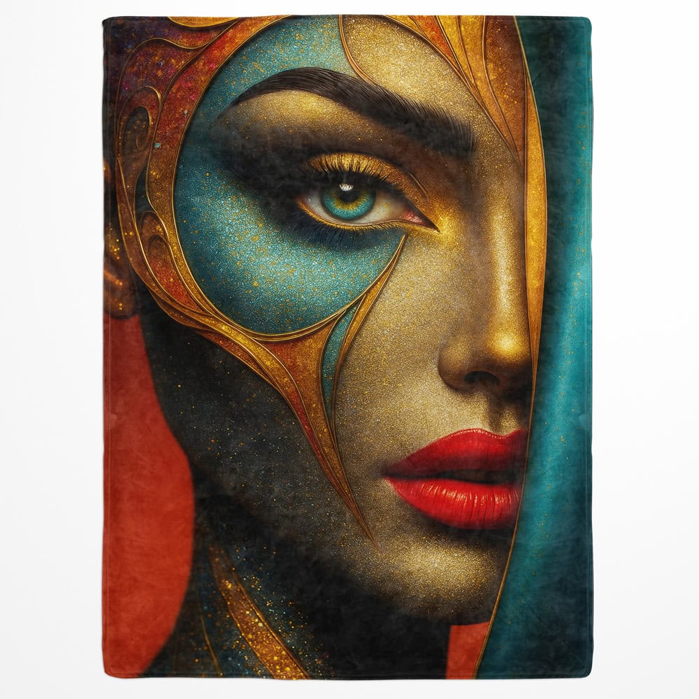 Plaid portrait femme