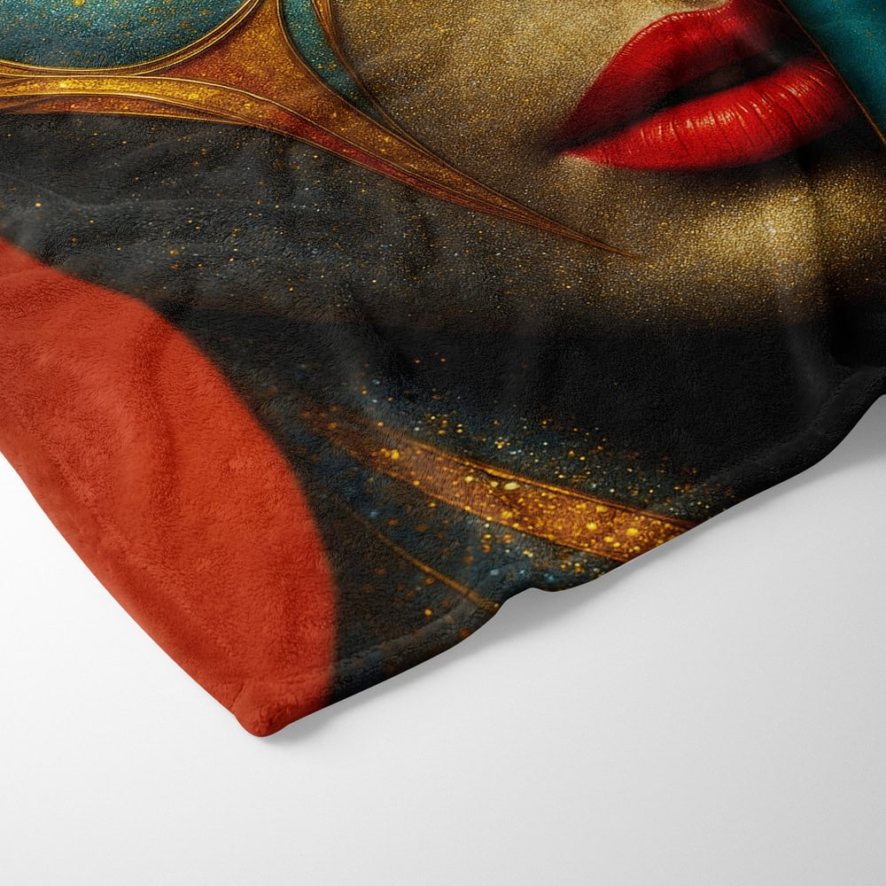 Plaid portrait femme