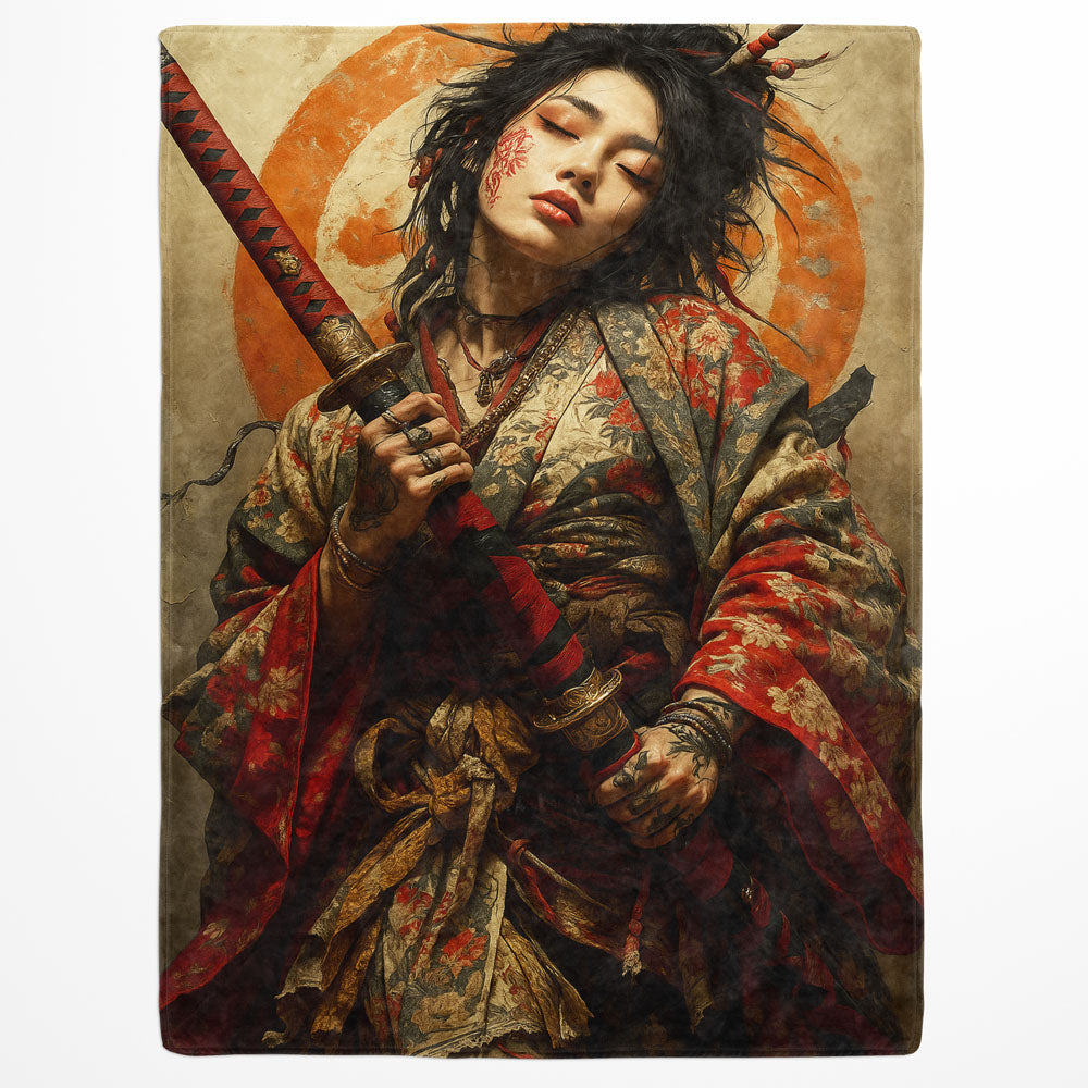 Plaid samouraï japonaise kimono