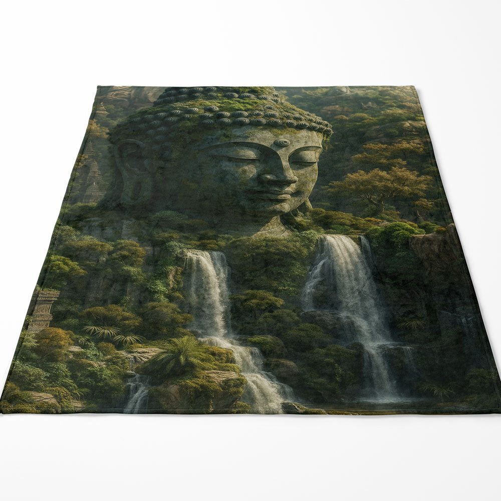 Plaid nature Bouddha statue sacrée