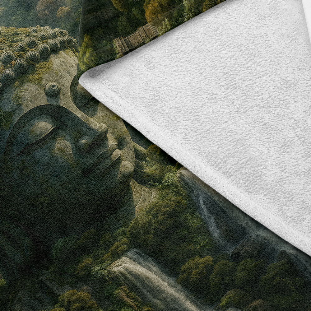 Plaid nature Bouddha statue sacrée