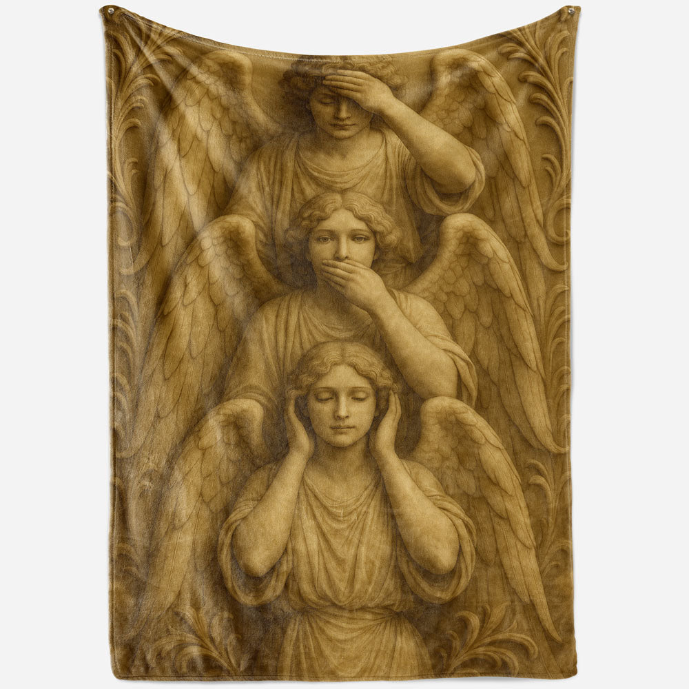 Plaid trois anges sagesse
