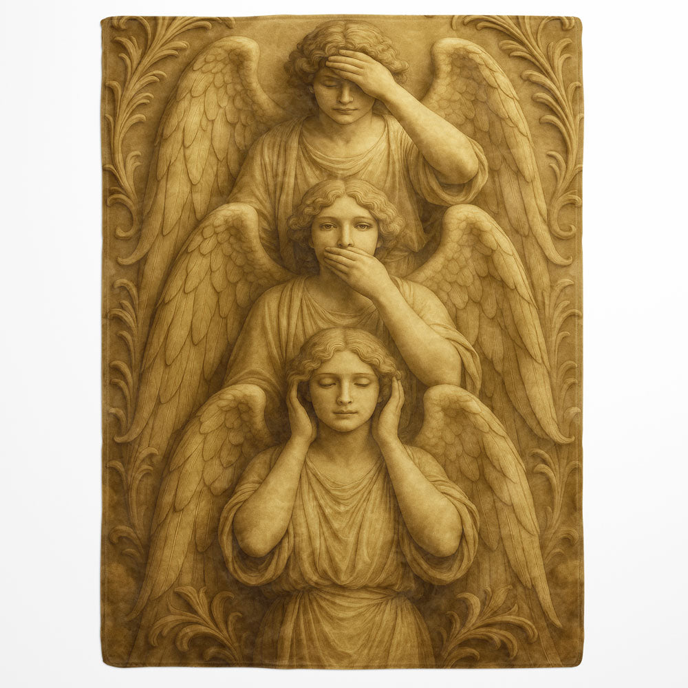 Plaid trois anges sagesse