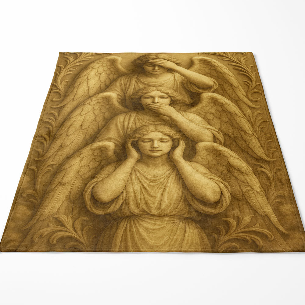 Plaid trois anges sagesse