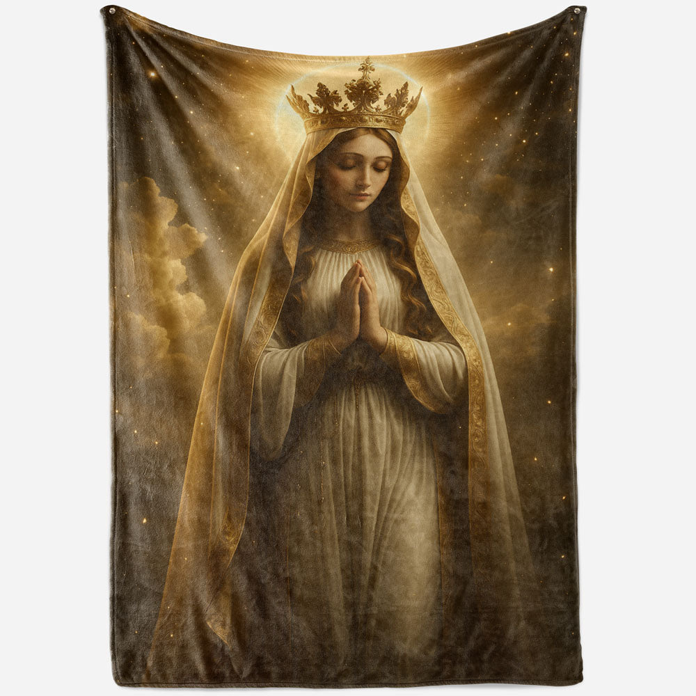 Plaid vierge marie auréole