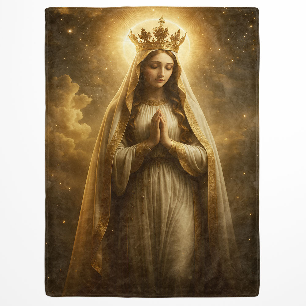 Plaid vierge marie auréole