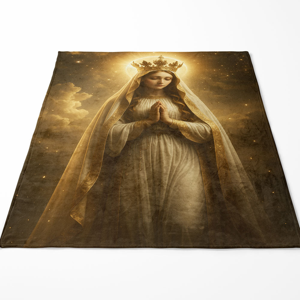 Plaid vierge marie auréole