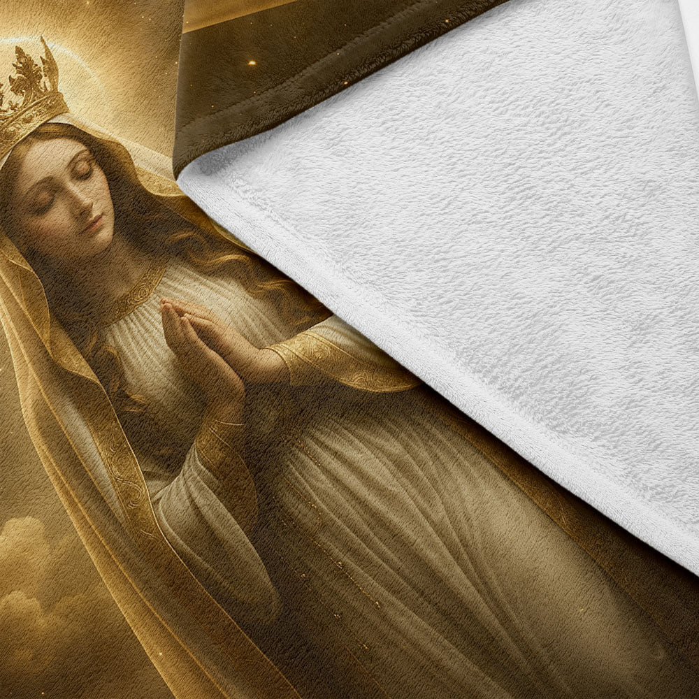 Plaid vierge marie auréole