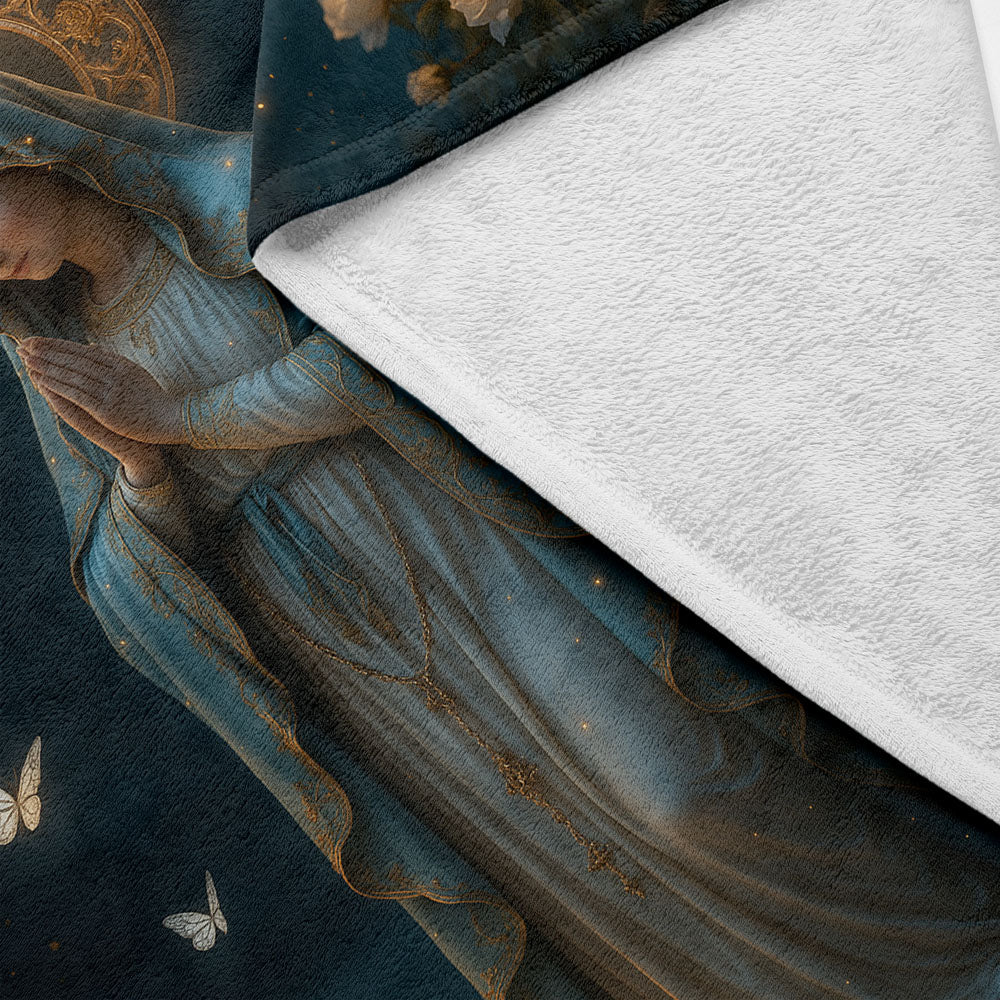 Plaid vierge Marie papillons de nuit